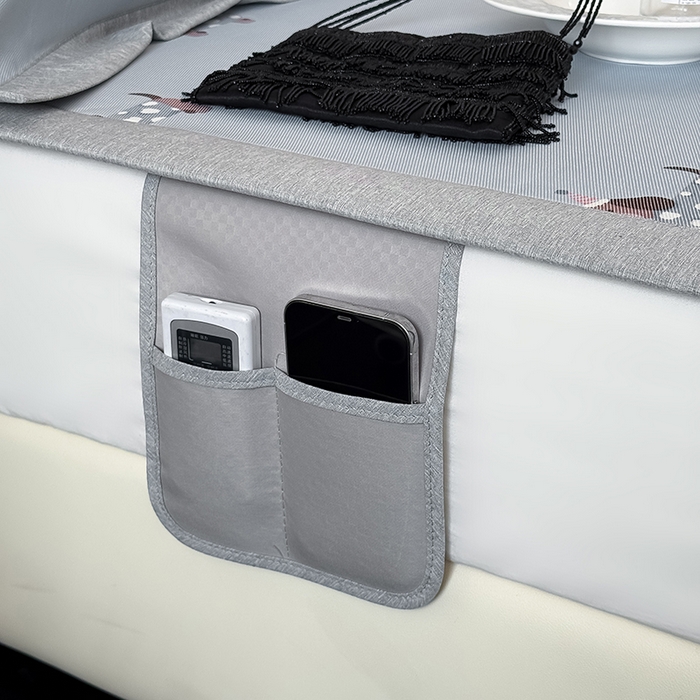 91家纺网 家纺一手货源 找家纺 懒猫家纺 2026新款高精密冰丝抗菌防螨床席床笠凉席 蓝色小狗床席