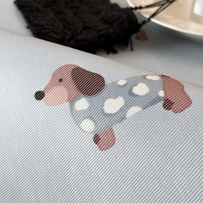 91家纺网 家纺一手货源 找家纺 懒猫家纺 2026新款高精密冰丝抗菌防螨床席床笠凉席 蓝色小狗床席