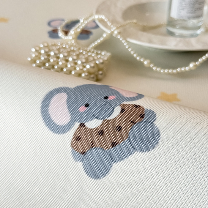 91家纺网 家纺一手货源 找家纺 懒猫家纺 2026新款高精密冰丝抗菌防螨床席床笠凉席 蓝色小象床席