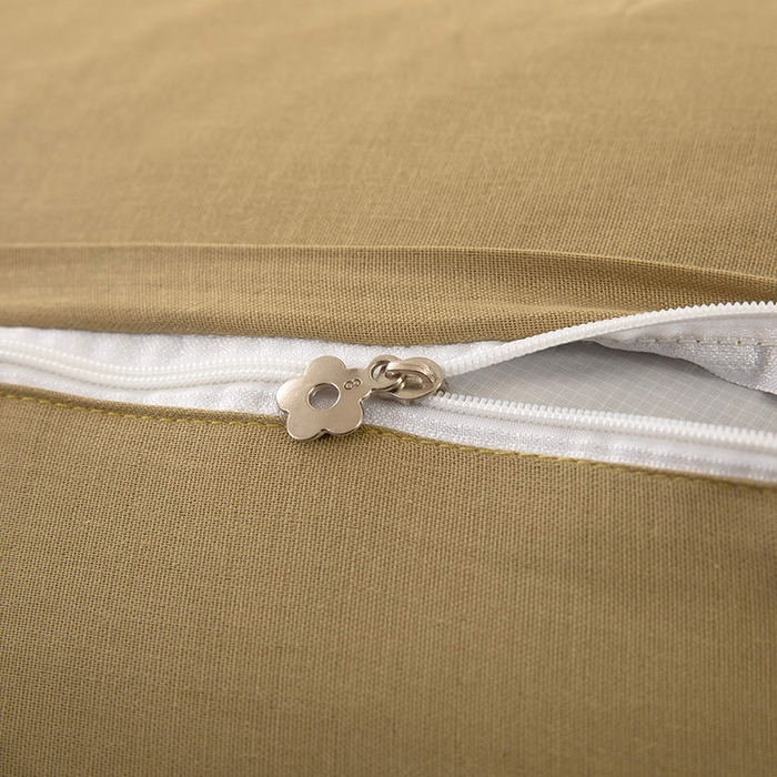 91家纺网 家纺一手货源 找家纺 梦莱家纺 2026新款水洗棉麻荞麦枕枕头枕芯系列-花边熊 花边熊卡其