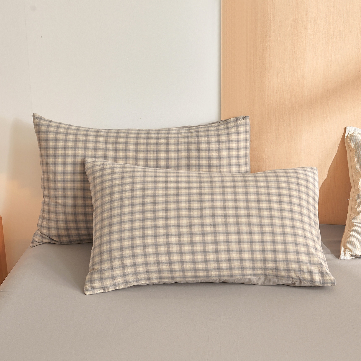 91家纺网 家纺一手货源 找家纺 金喜 2026新款A类全棉色织水洗棉夏被夏凉被 焕花灰