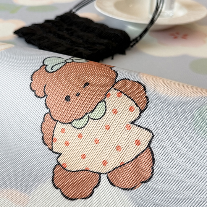 91家纺网 家纺一手货源 找家纺 懒猫家纺 2026新款高精密冰丝抗菌防螨床席床笠凉席 花间小熊床笠