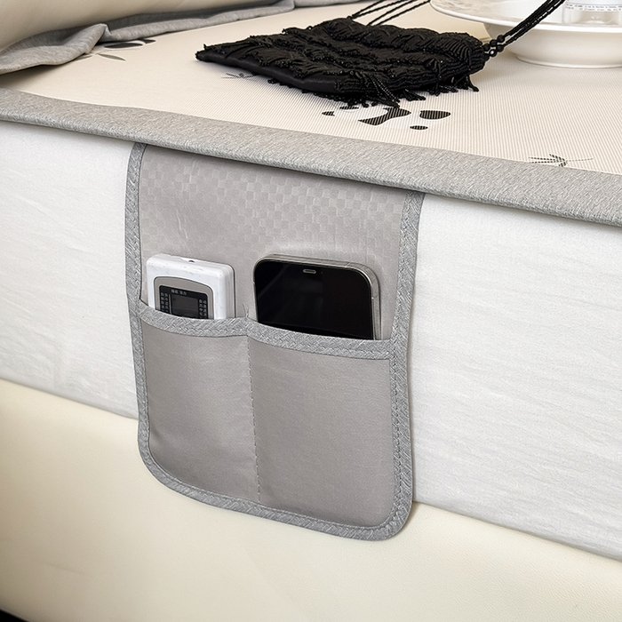 91家纺网 家纺一手货源 找家纺 懒猫家纺 2026新款高精密冰丝抗菌防螨床席床笠凉席 熊猫乐园-白床笠