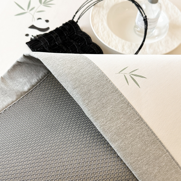 91家纺网 家纺一手货源 找家纺 懒猫家纺 2026新款高精密冰丝抗菌防螨床席床笠凉席 熊猫乐园-白床笠