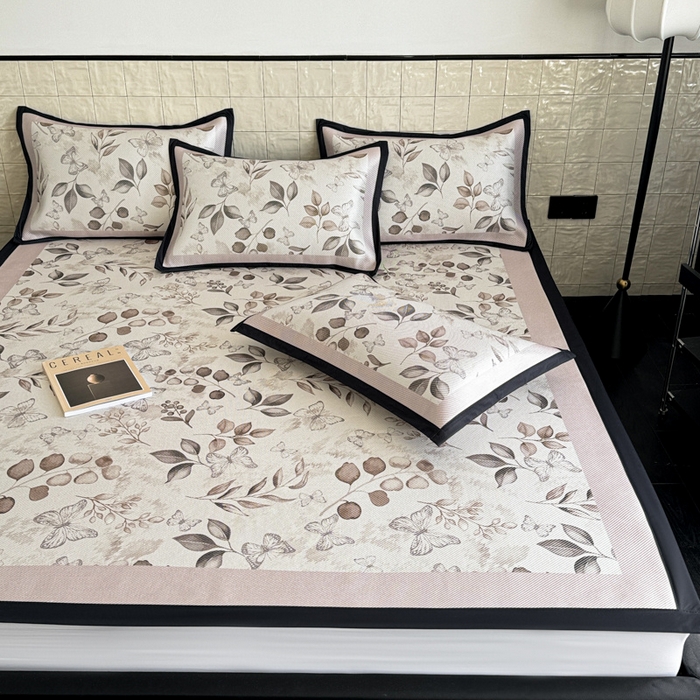 91家纺网 家纺一手货源 找家纺 （总）懒猫家纺 2026新款800D数码印花大版冰藤凉席