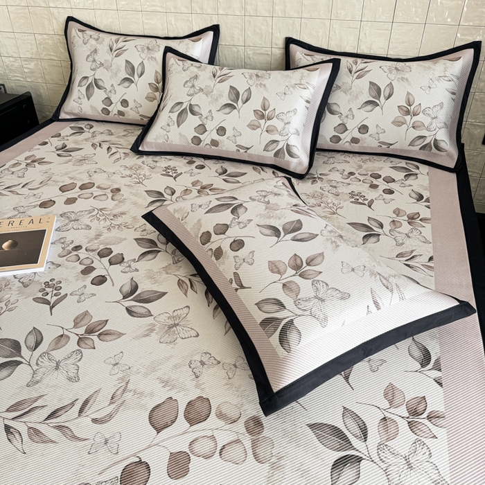 91家纺网 家纺一手货源 找家纺 （总）懒猫家纺 2026新款800D数码印花大版冰藤凉席