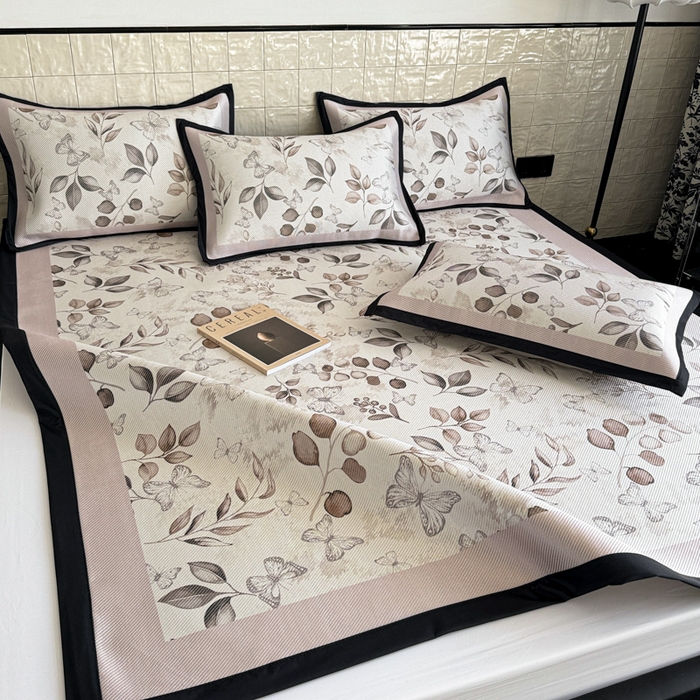 91家纺网 家纺一手货源 找家纺 （总）懒猫家纺 2026新款800D数码印花大版冰藤凉席