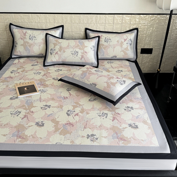 91家纺网 家纺一手货源 找家纺 （总）懒猫家纺 2026新款800D数码印花大版冰藤凉席