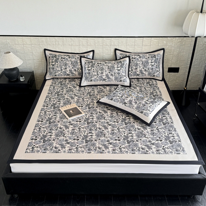 91家纺网 家纺一手货源 找家纺 （总）懒猫家纺 2026新款800D数码印花大版冰藤凉席