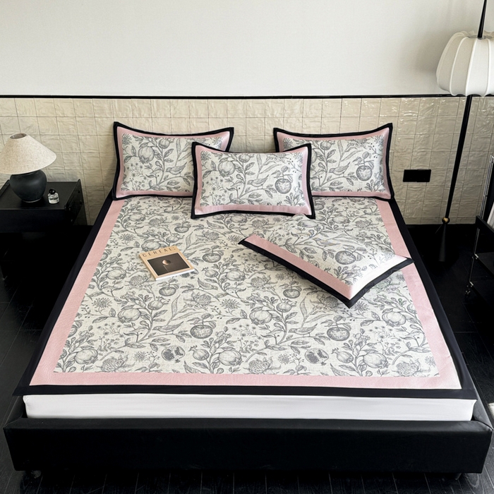 91家纺网 家纺一手货源 找家纺 （总）懒猫家纺 2026新款800D数码印花大版冰藤凉席