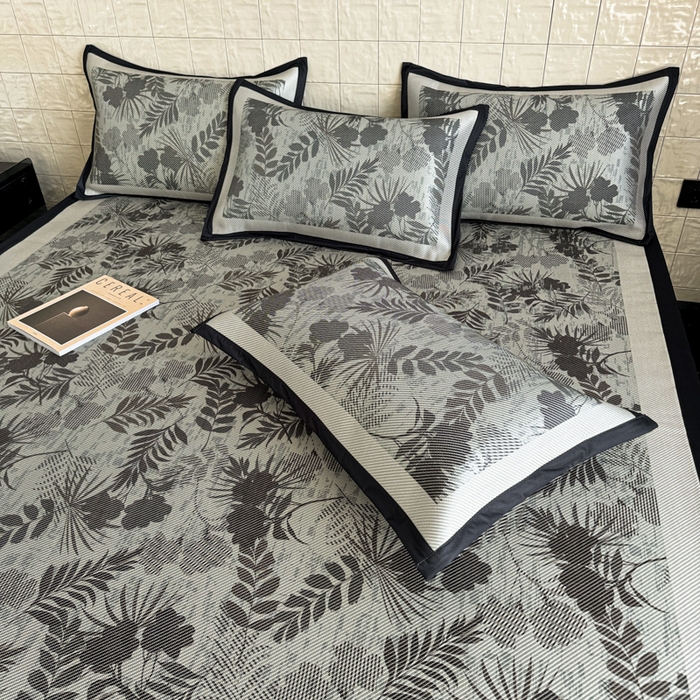 91家纺网 家纺一手货源 找家纺 懒猫家纺 2026新款800D数码印花大版冰藤凉席 梅琳娜