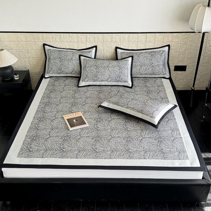 懒猫家纺 2026新款800D数码印花大版冰藤凉席 莫莉斯