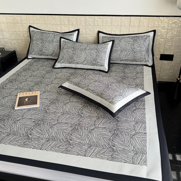 91家纺网 家纺一手货源 找家纺 懒猫家纺 2026新款800D数码印花大版冰藤凉席 莫莉斯