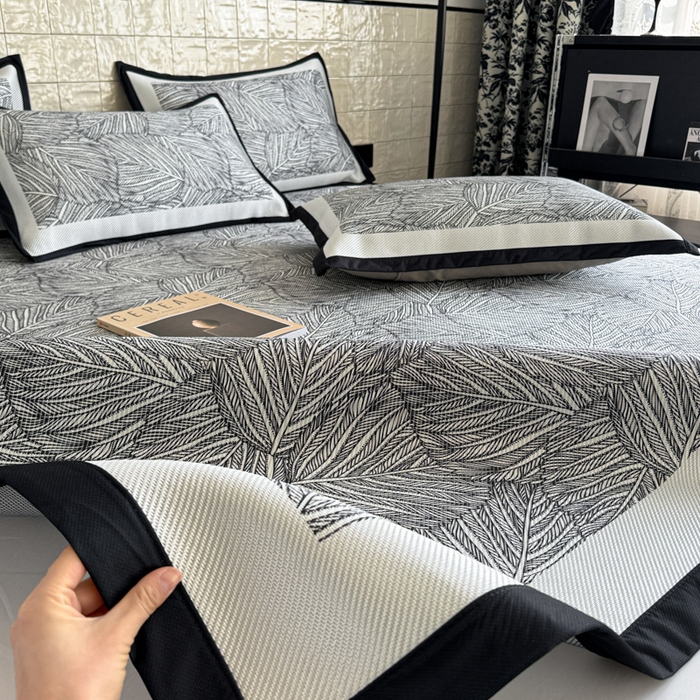 91家纺网 家纺一手货源 找家纺 懒猫家纺 2026新款800D数码印花大版冰藤凉席 莫莉斯