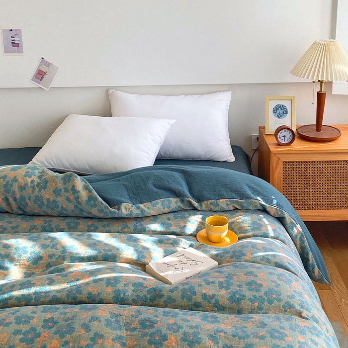 91家纺网 家纺一手货源 找家纺 春皖家纺 2026新款全棉纯棉拉链款双层纱被套单被套被套单件 百灵斯顿