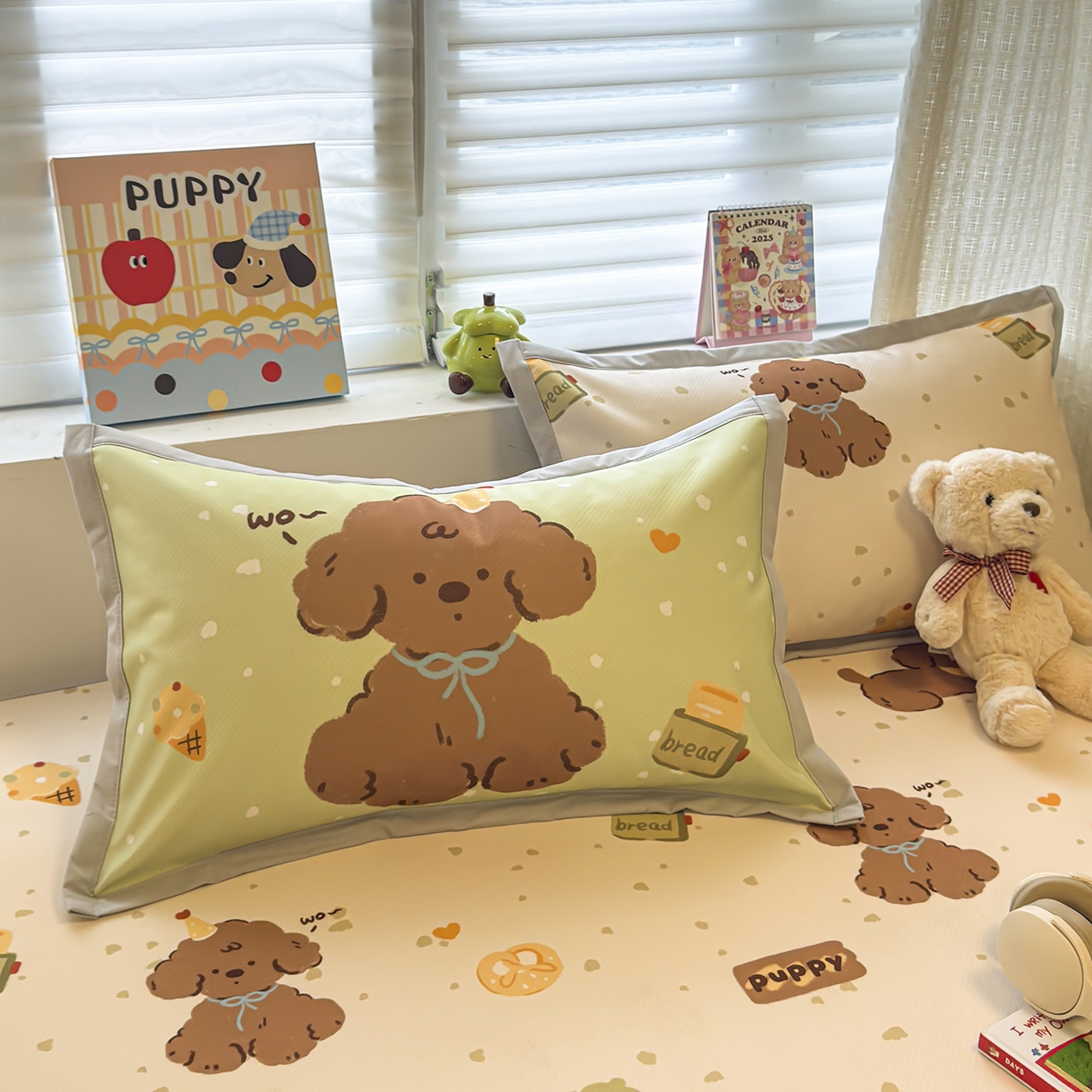 91家纺网 家纺一手货源 找家纺 （总）懒猫家纺 2026新款卡通冰丝印花枕套