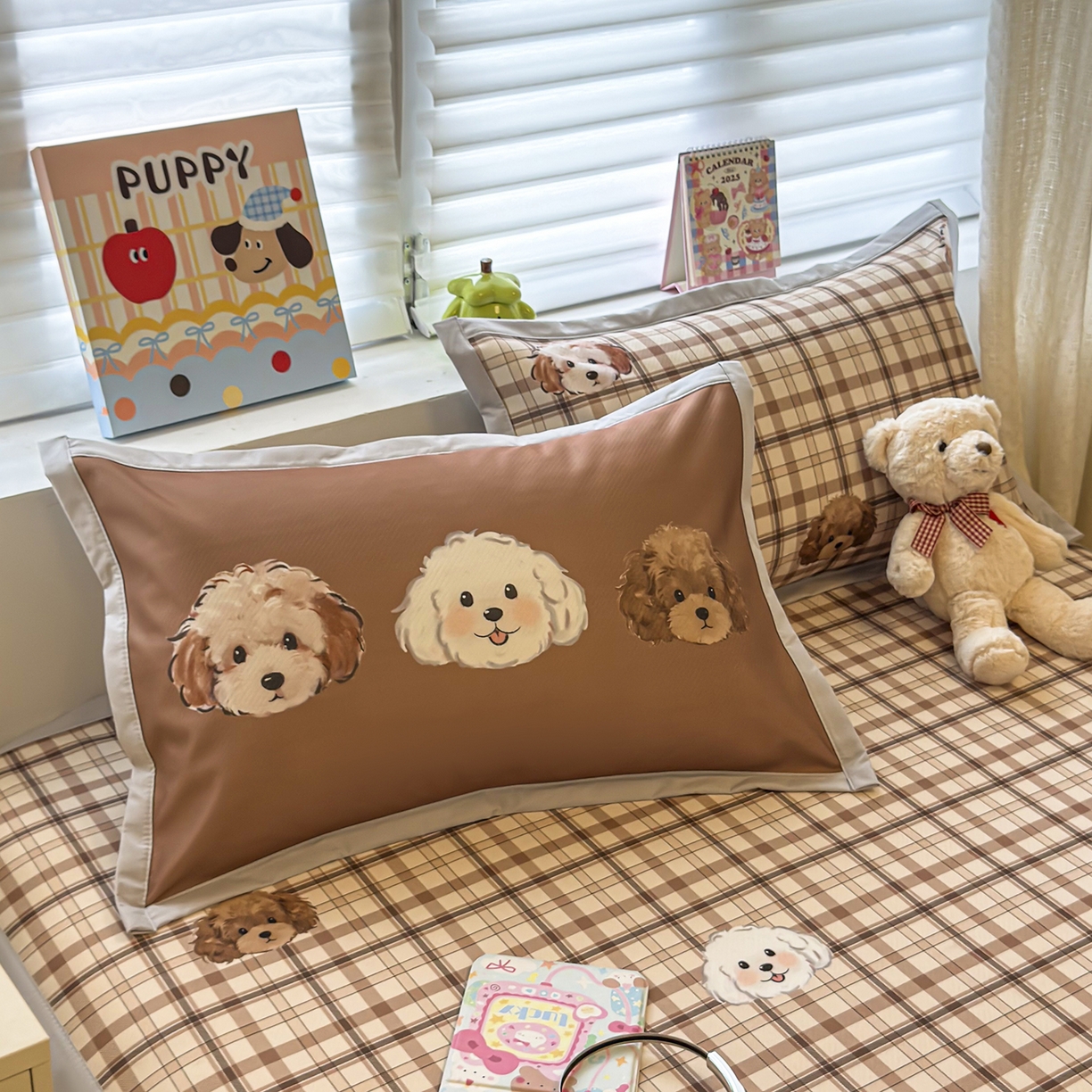 91家纺网 家纺一手货源 找家纺 （总）懒猫家纺 2026新款卡通冰丝印花枕套