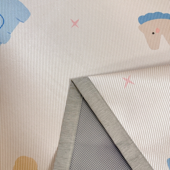 91家纺网 家纺一手货源 找家纺 懒猫家纺 2026新款600D数码印花大版学生宿舍冰藤凉席 甜美伙伴