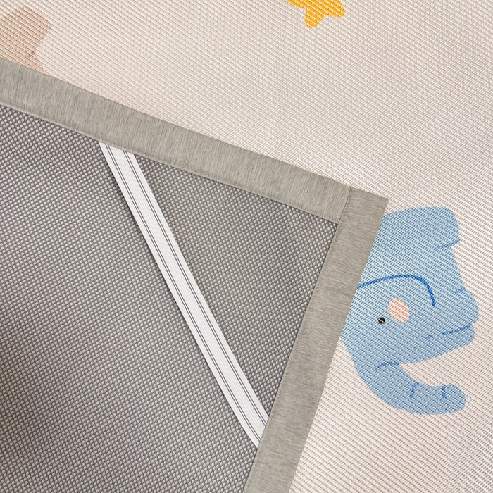 91家纺网 家纺一手货源 找家纺 懒猫家纺 2026新款600D数码印花大版学生宿舍冰藤凉席 甜美伙伴