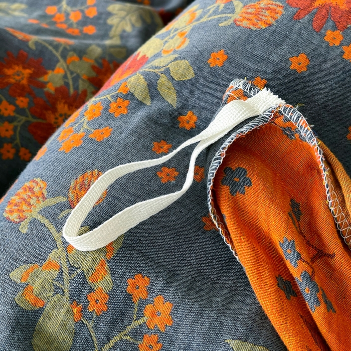 91家纺网 家纺一手货源 找家纺 春皖家纺 2026新款全棉纯棉拉链款双层纱被套单被套被套单件 月临