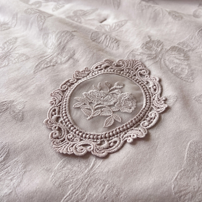 91家纺网 家纺一手货源 找家纺 桂雅居 2026新款梦幻洛可可竹麻提花夏被 素瑾-紫