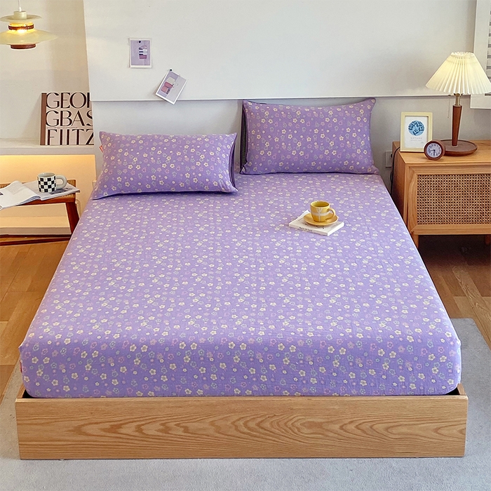 91家纺网 家纺一手货源 找家纺 （总）春皖家纺 2026新款全棉纯棉拉链款双层纱床笠单床笠床笠单件