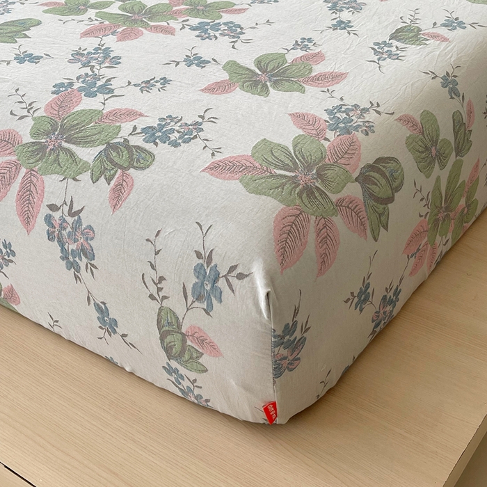 91家纺网 家纺一手货源 找家纺 春皖家纺 2026新款全棉纯棉拉链款双层纱床笠单床笠床笠单件 绮帐-粉