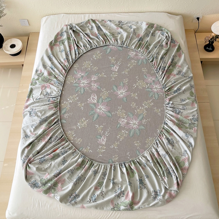 91家纺网 家纺一手货源 找家纺 春皖家纺 2026新款全棉纯棉拉链款双层纱床笠单床笠床笠单件 绮帐-粉