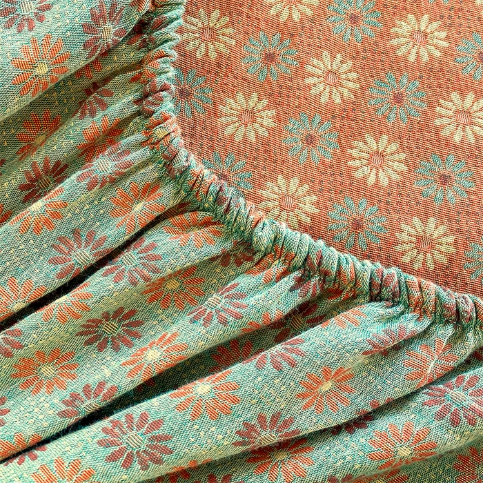 91家纺网 家纺一手货源 找家纺 春皖家纺 2026新款全棉纯棉拉链款双层纱床笠单床笠床笠单件 夏洛克绿