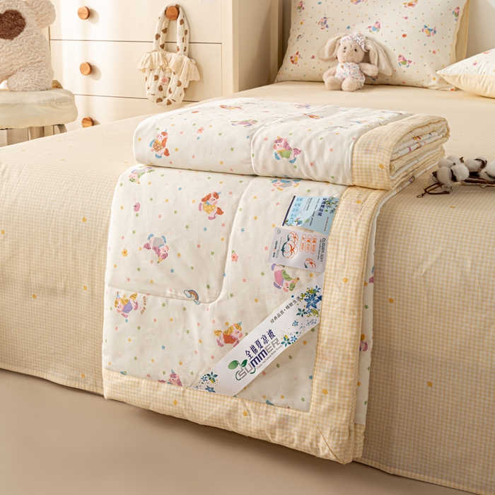 91家纺网 家纺一手货源 找家纺 红日子纺织品 2025新款亲肤舒适莱赛尔天丝四件套 香芷格-蓝