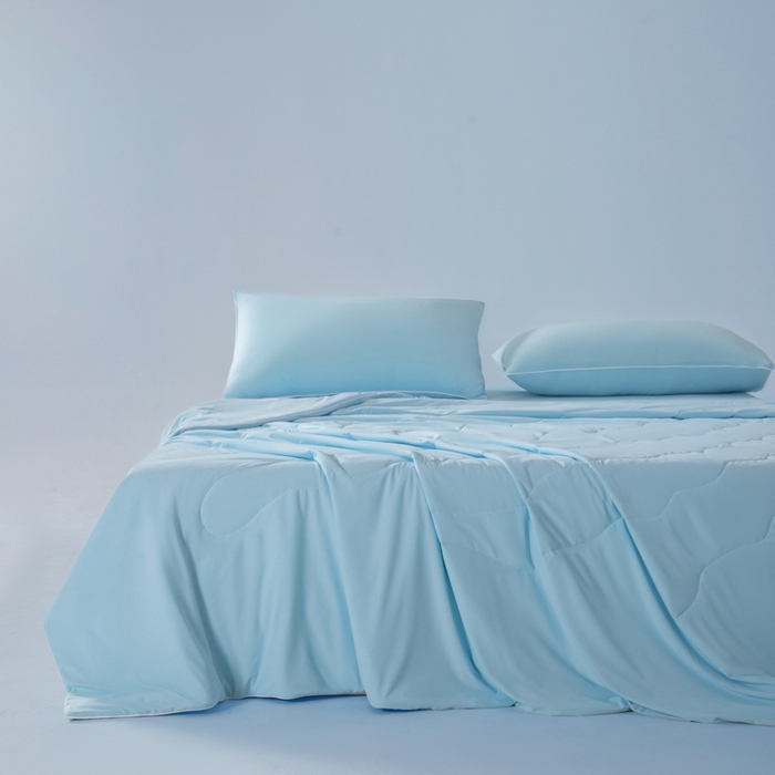 91家纺网 家纺一手货源 找家纺 （总）鑫琪莱家纺 2026新款锦氨凉感Yoga系列夏被