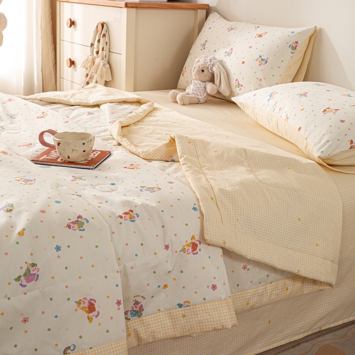 91家纺网 家纺一手货源 找家纺 （总）红日子纺织品 2026新款全棉印花夏被夏凉被空调被