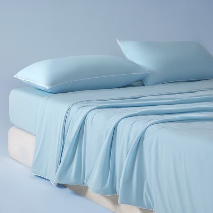 91家纺网 家纺一手货源 找家纺 （总）鑫琪莱家纺 2026新款锦氨凉感Yoga系列夏被