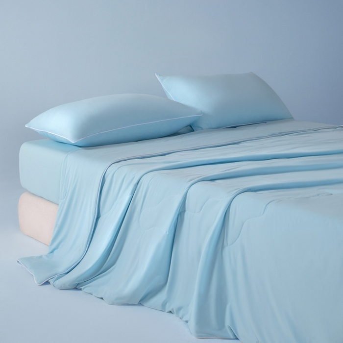 91家纺网 家纺一手货源 找家纺 （总）鑫琪莱家纺 2026新款锦氨凉感Yoga系列夏被