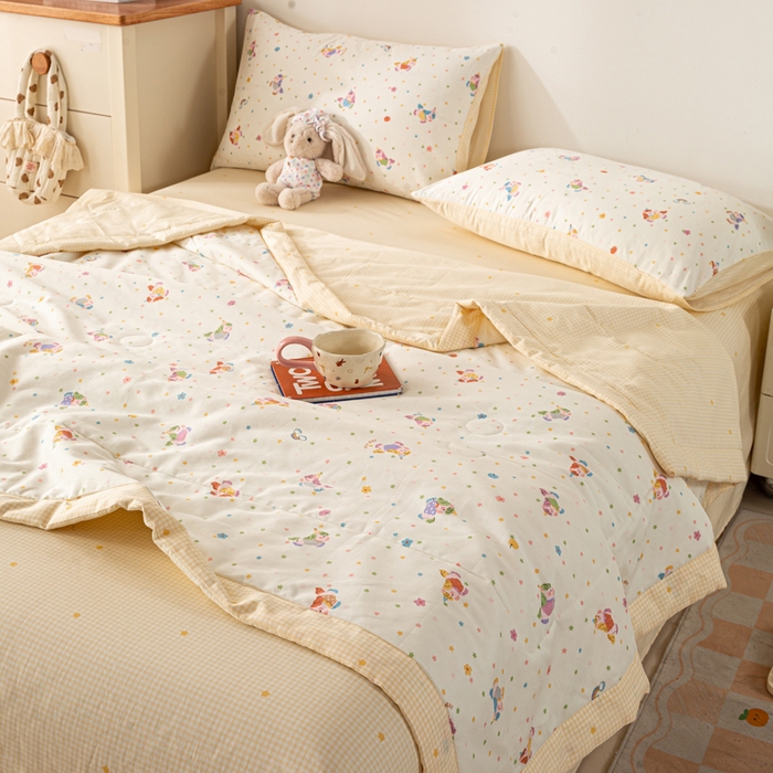 91家纺网 家纺一手货源 找家纺 （总）红日子纺织品 2026新款全棉印花夏被夏凉被空调被