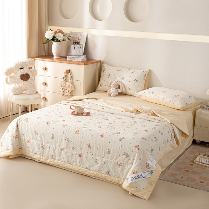 91家纺网 家纺一手货源 找家纺 （总）红日子纺织品 2026新款全棉印花夏被夏凉被空调被