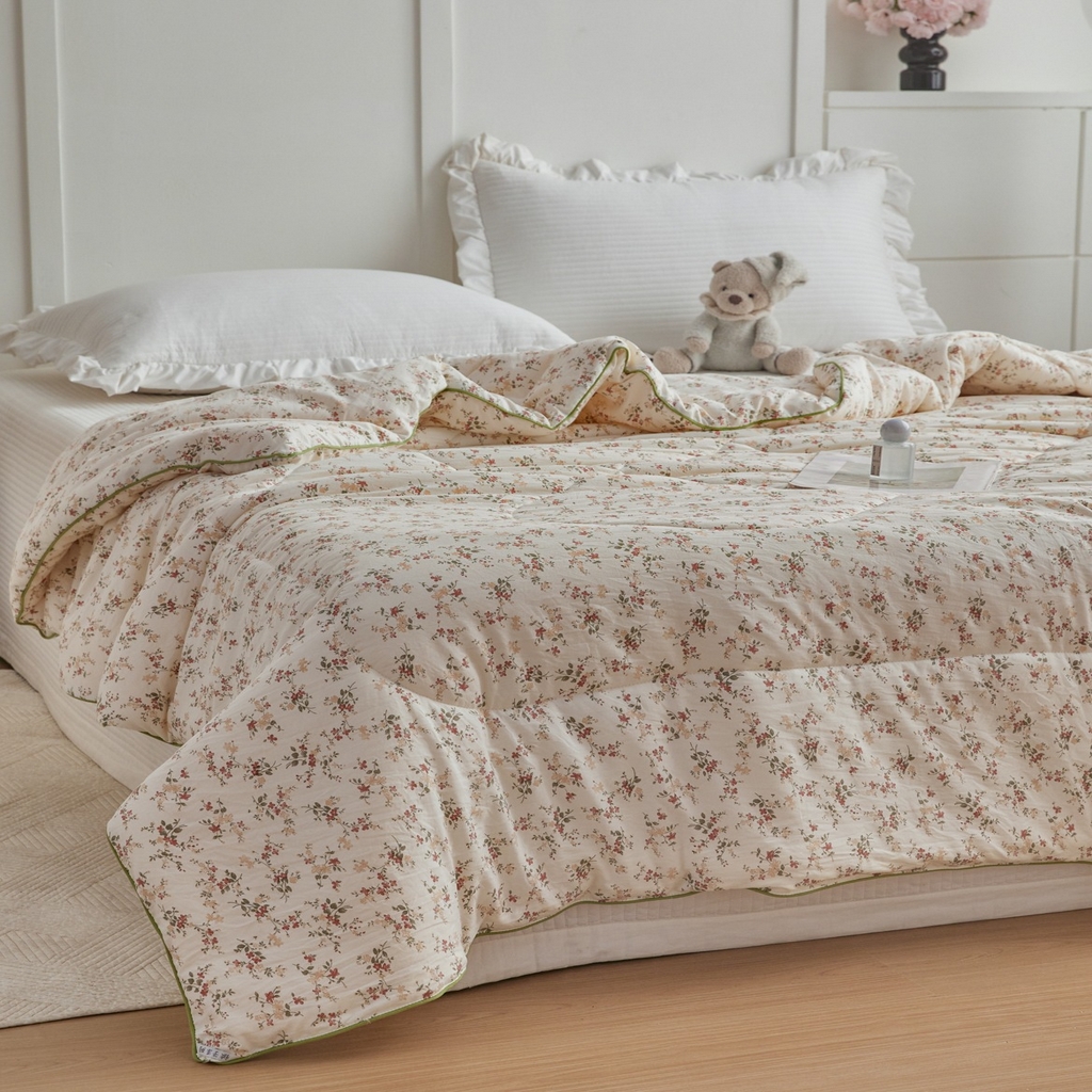 91家纺网 家纺一手货源 找家纺 （总）尊妙被业 2026新款小奶芙大豆夏被夏凉被空调被