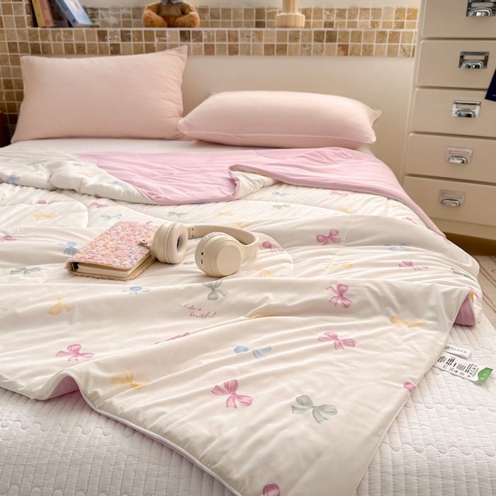 91家纺网 家纺一手货源 找家纺 （总）鑫琪莱家纺 2026新款印花冰皮软心凉凉被夏被