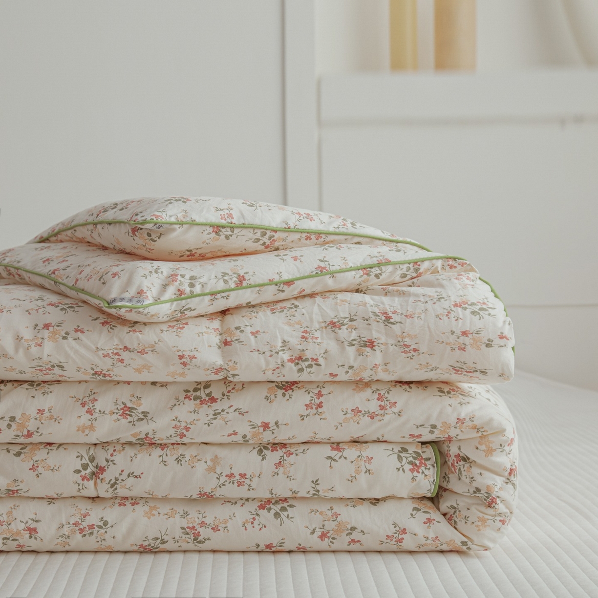 91家纺网 家纺一手货源 找家纺 尊妙被业 2026新款小奶芙大豆夏被夏凉被空调被 安冉之夏