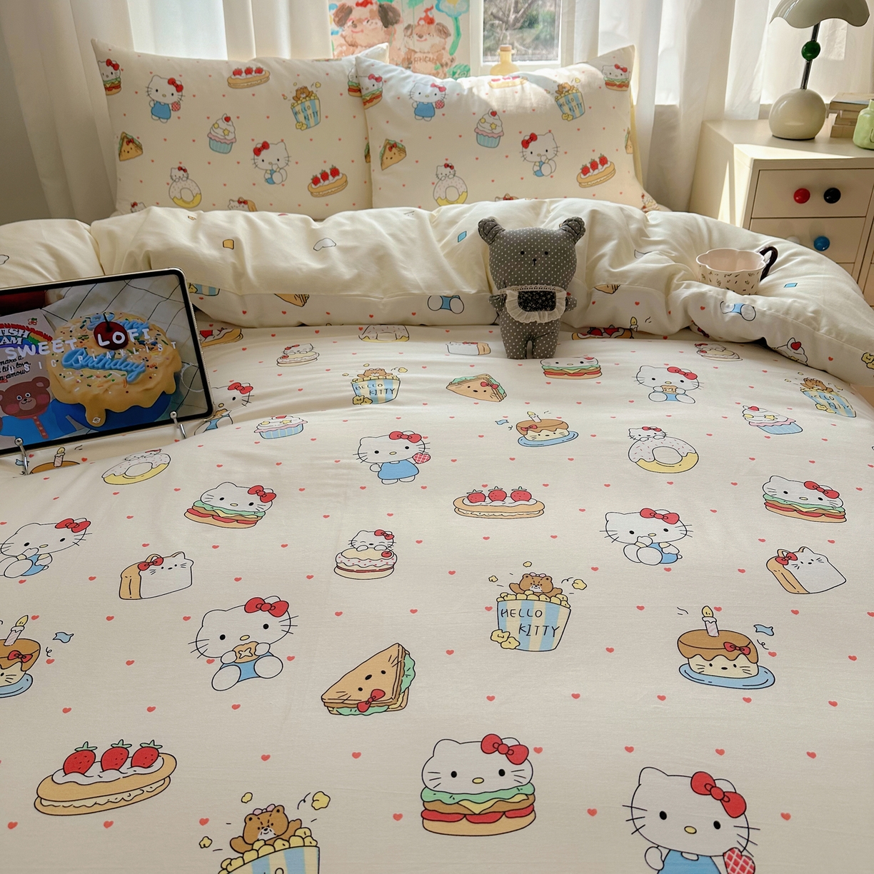 91家纺网 家纺一手货源 找家纺 （总）六巷胡同 2026新款40支全棉13070INS卡通单品被套