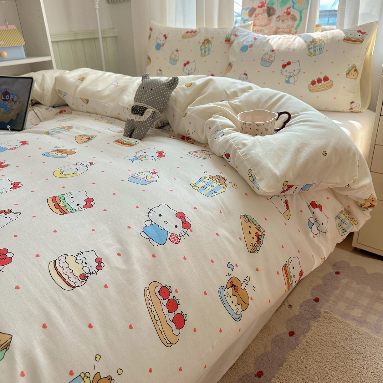 91家纺网 家纺一手货源 找家纺 （总）六巷胡同 2026新款40支全棉13070INS卡通单品被套