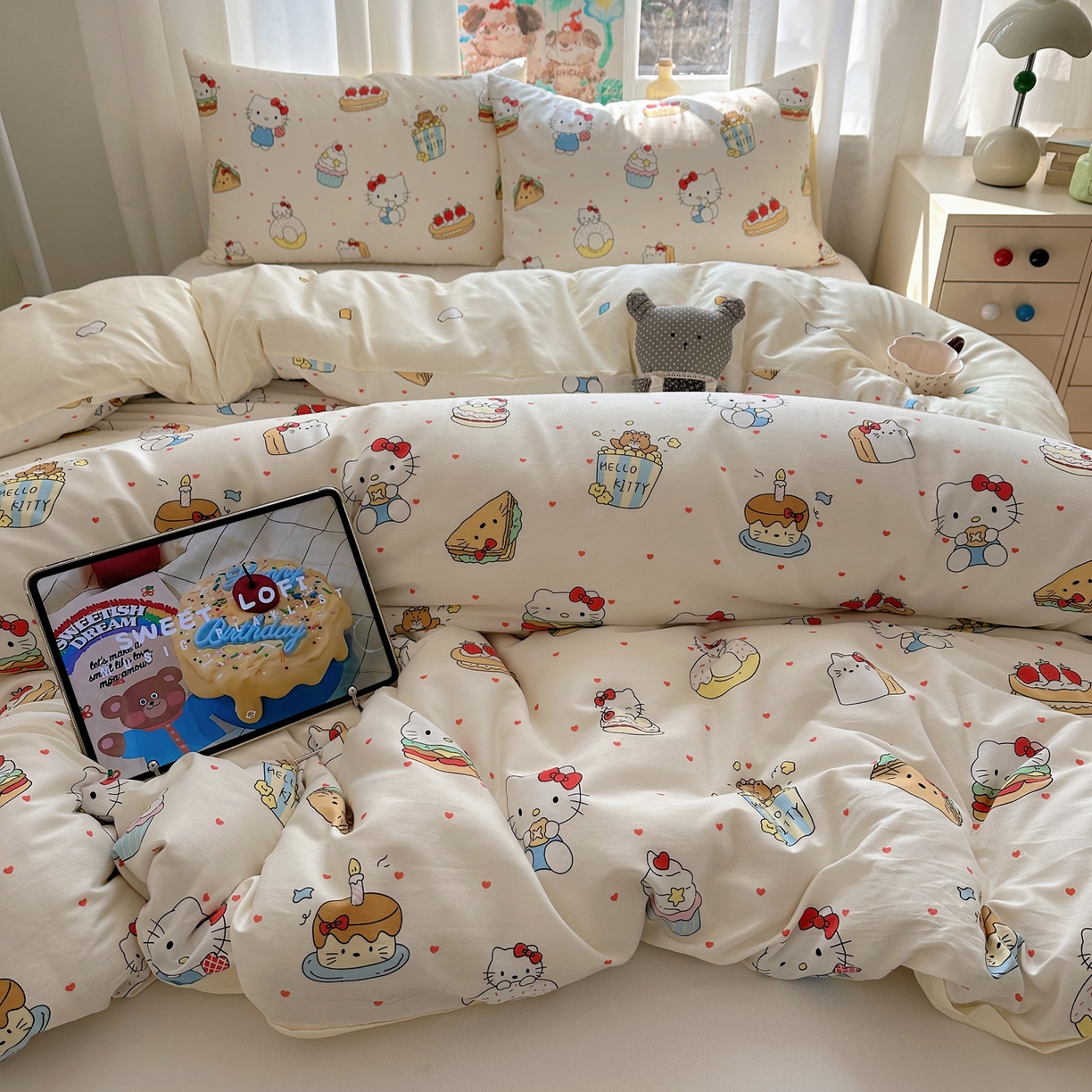 91家纺网 家纺一手货源 找家纺 （总）六巷胡同 2026新款40支全棉13070INS卡通单品被套