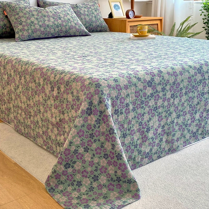 91家纺网 家纺一手货源 找家纺 春皖家纺 2026新款全棉纯棉拉链款双层纱床单单床单床单单件 春光灿烂