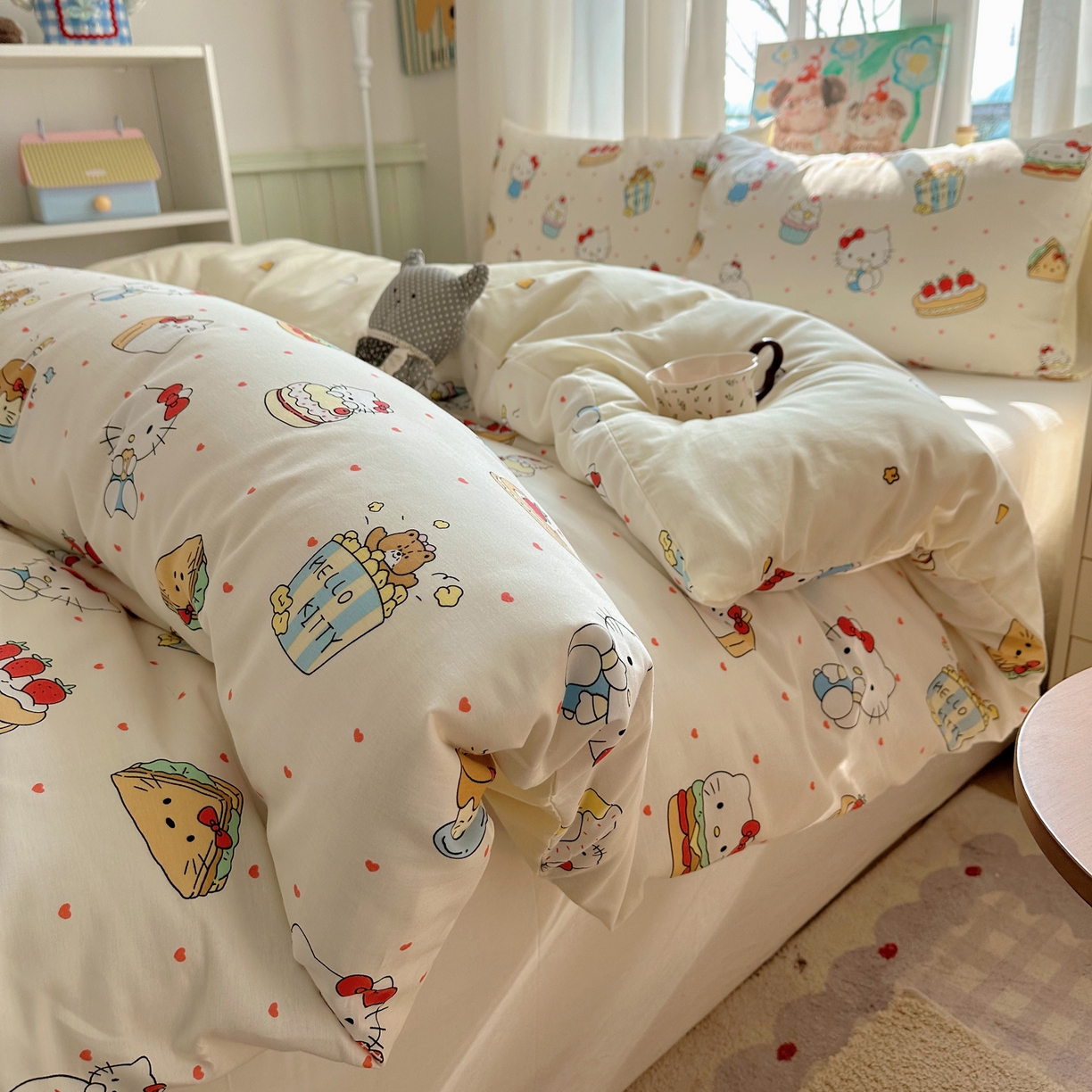 91家纺网 家纺一手货源 找家纺 （总）六巷胡同 2026新款40支全棉13070INS卡通单品被套