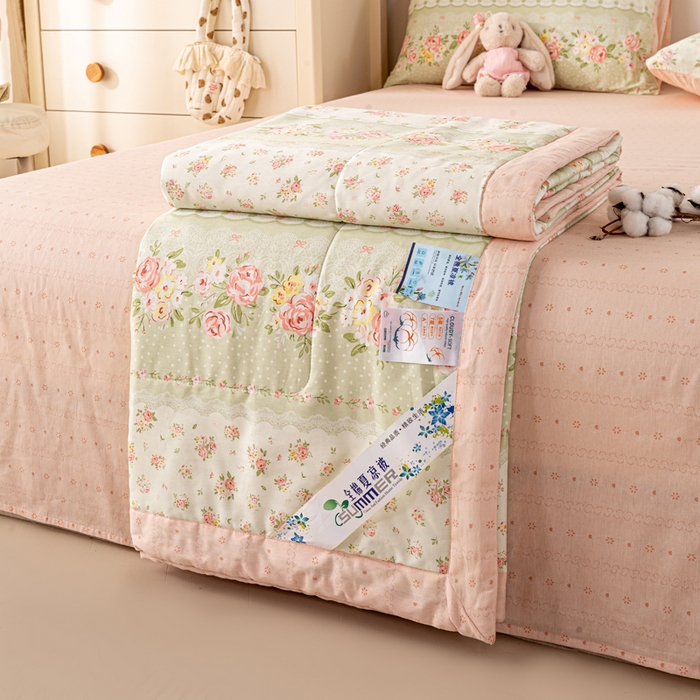 91家纺网 家纺一手货源 找家纺 （总）红日子纺织品 2026新款全棉印花夏被夏凉被空调被