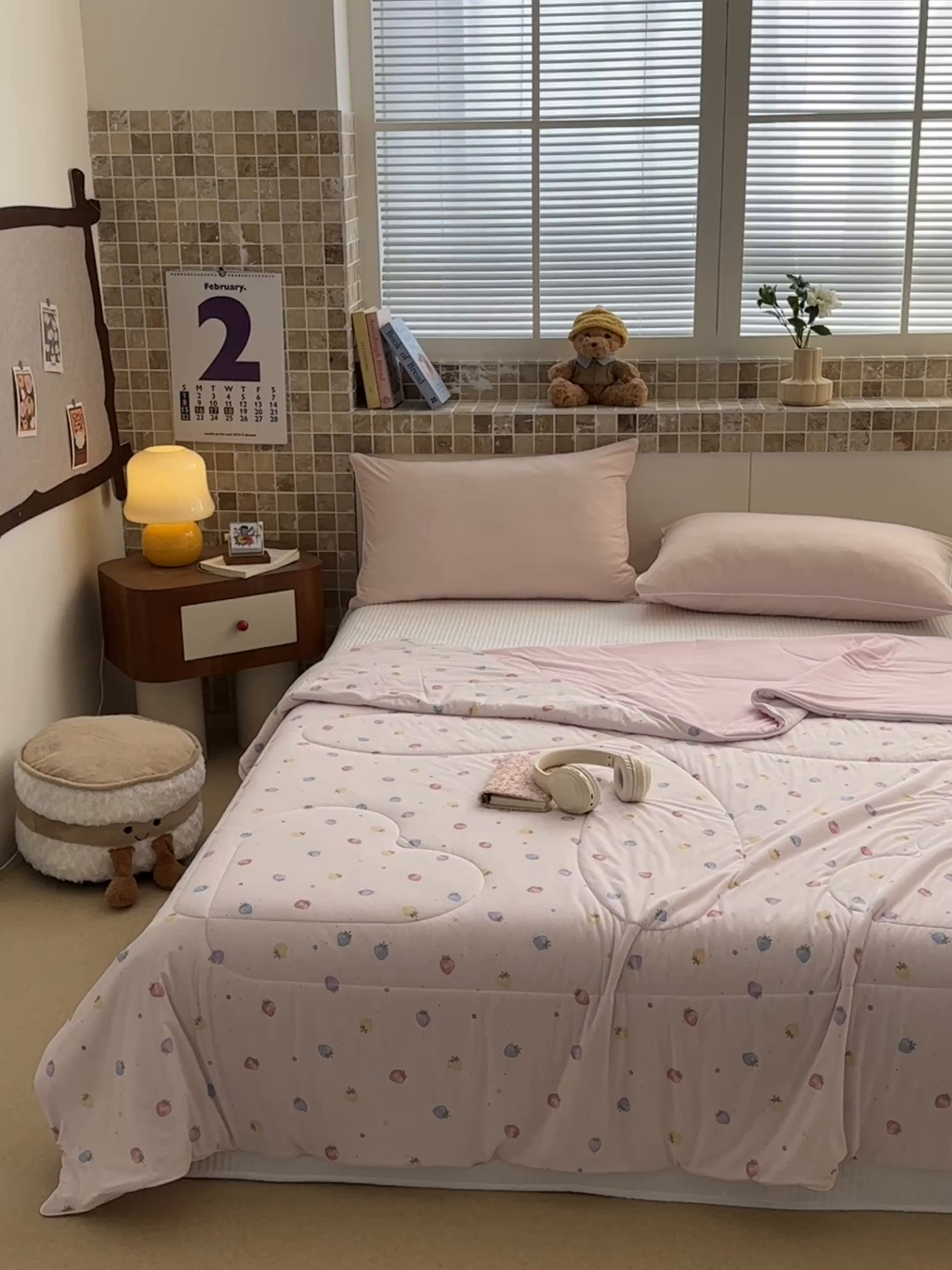 91家纺网 家纺一手货源 找家纺 鑫琪莱家纺 2026新款印花冰皮软心凉凉被夏被 彩莓物语-粉