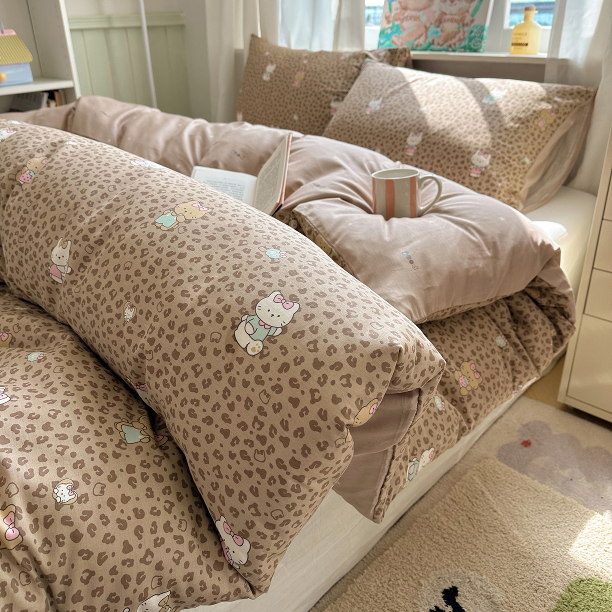 91家纺网 家纺一手货源 找家纺 （总）六巷胡同 2026新款40支全棉13070INS卡通单品被套