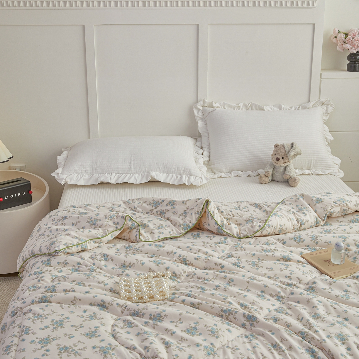 91家纺网 家纺一手货源 找家纺 尊妙被业 2026新款小奶芙大豆夏被夏凉被空调被 花屿间