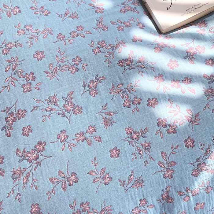 91家纺网 家纺一手货源 找家纺 春皖家纺 2026新款全棉纯棉拉链款双层纱床单单床单床单单件 花漾兰