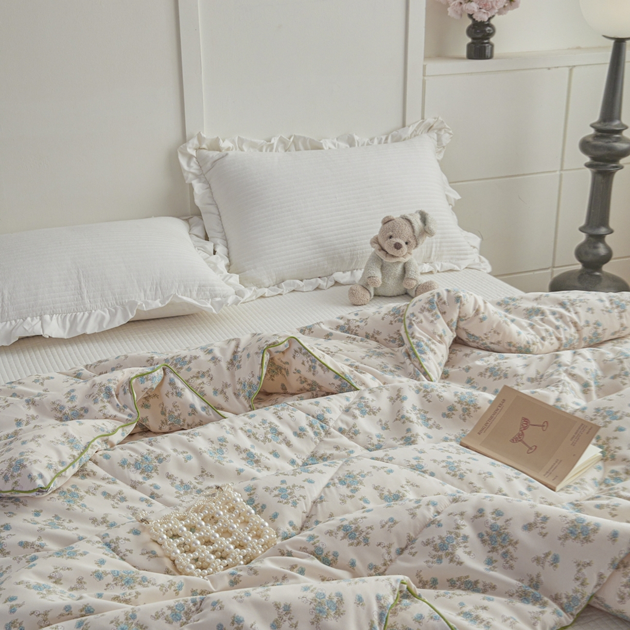 91家纺网 家纺一手货源 找家纺 尊妙被业 2026新款小奶芙大豆夏被夏凉被空调被 花屿间